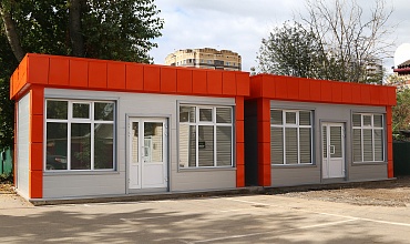 Строительство двух модульных павильонов в поселке Андреевка Московской области