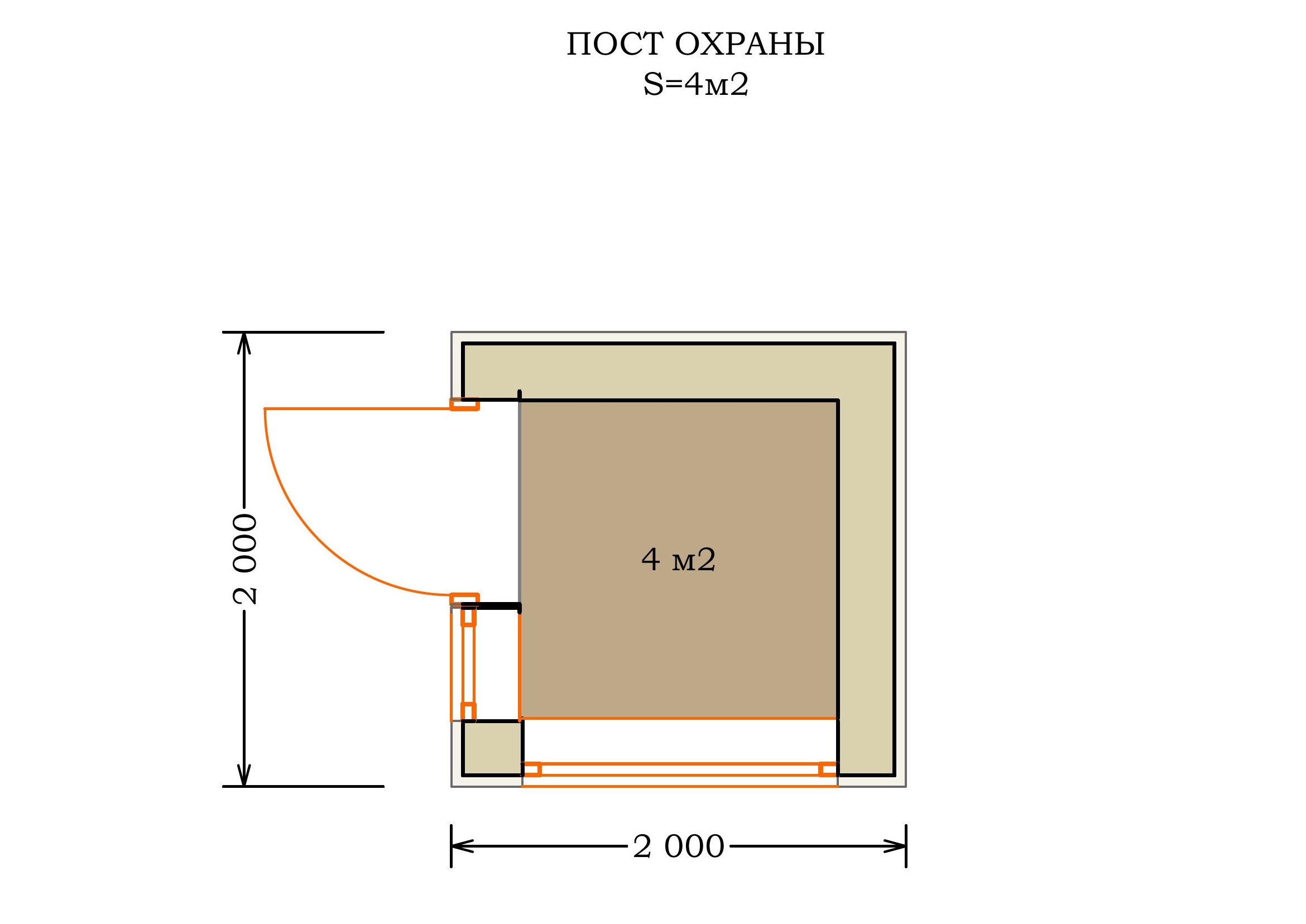 Карта поста охраны