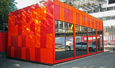 Строительство офиса с отделкой фасада композитными панелями